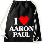 printfashion I LOVE AARON PAUL - Sportzsák, Tornazsák - Fekete (17726494)