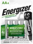 Energizer 4x Akkumulátor Töltő Akkumulátor Energizer Power Plus Aa R6 2000mAh (417425)