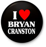 printfashion I LOVE BRYAN CRANSTON - Kitűző, hűtőmágnes - Fekete (17727574)
