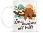printfashion lassú munkához idő kell - Bögre - Fehér (17773550)