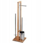 WENKO bambusz papírtartó állvány, WC-kefe, 3 az 1-ben (64325432)