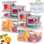 Vilde Konyhai légmentesen záródó ételtároló dobozok tömítéssel x14-es (5900670109223)