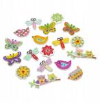 MIXFORM Fa gombok, vegyes színek, 19-40x16-19.5mm, 20 db (13WB23509)