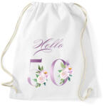 printfashion 50 szülinap - Sportzsák, Tornazsák - Fehér (17783747)