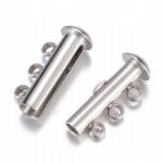 MIXFORM Cipzár, Rozsdamentes acél, 3 szálhoz, 20x10x6.5mm, Lyuk 1.8mm, 1db (13WB26064)