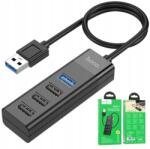 hoco. Adapter HB25 Usb 4 x USB3.0 fekete (HB25)