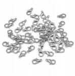 MIXFORM Karabiner kapocs-Lobster, Cink ötvözet, Platina, 12x6mm, 1000 db (13WB31723)
