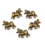 MIXFORM Medál Unikornis Fém ötvözet 18x16mm 5db (14WB8824)