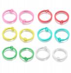 Mixform Zárkerék szett, vas, kulcstartókhoz és kulcsokhoz, mix, 30x2mm, 12db/szett (13WB31039)