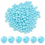 Mixform Akril gyöngyök, kerek, átlátszatlan, kék, 8x7mm, 50g~160db (13WB29562)