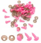 MIXFORM Játéktartó, Műanyag, Rózsaszín, 6x8mm Pin: 3mm, 100db (13WB23911)