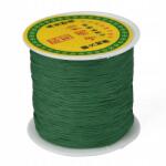 MIXFORM Fonott Nylon Zsinór Ékszerkészítéshez, Sötétzöld 0.5mm, 135m (13WB27498)