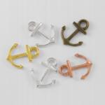 MIXFORM Horgony medál fém ötvözet 19x14.5x1.5mm 5db (14WB8793)