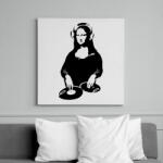 printfashion Dj Mona Lisa - Vászonkép - Fehér (17793513)