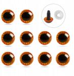 MIXFORM Szemek, Biztonsági szemek, Játékokhoz, Műanyag, Narancssárga, 15mm, 10db (13WB30407)