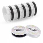 MIXFORM Rugalmas szilikon cérna, mix fekete-fehér, 0, 5mm, kb. 20m/10tekercs (13WB26870)