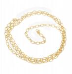 MIXFORM Lánc sárgaréz 18K arany 8.5x6x0.7mm 1m/orsó (13WB28422)