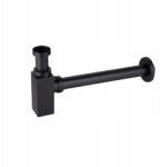 Balneo Mosdószifon, sárgaréz, szögletes, fekete, G1 1/4 menet (5905591090490)