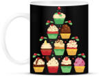 printfashion Muffin karácsonyfa - Bögre - Fekete (17830371)