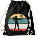 printfashion Női csigás ijász - Sportzsák, Tornazsák - Fekete (17770116)