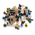 MIXFORM Biztonsági szem szett menettel és dugókkal, műanyag, mix, 10mm, 25pár (13WB24486)