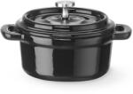 HENDI zománcozott öntöttvas fazék, ovális, 0.27l, 130×100×48mm (626894)