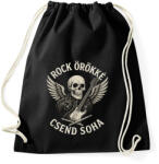 printfashion rock örökké csend soha - Sportzsák, Tornazsák - Fekete (17759316)