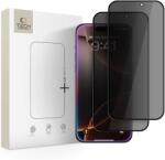 Tech-Protect 2x Стъклен протектор за iPhone 16 Pro / 17 / 17 Pro от Tech-Protect Anti Spy Glass Pro+ - Privacy (5906302319305)