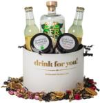  Drink For You feliratos Wonderleaf Gin Tonik Ajándék csomag fehér díszdobozban - ginshop