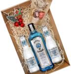  Karácsonyi Bombay gin tonik csomag karton díszdobozban - ginshop