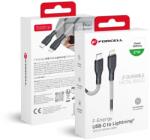 Forcell USB-C Lightning kábel Forcell F-Energy PD 3A 27W Carbon 1 m CB-01C fekete