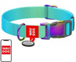COLLAR gradiens nejlon nyakörv QR kóddal, kék, M méret (46512)