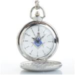 WatchBox Ceas Argintiu De Buzunar Cu Simboluri Masonice WZ012 (WZ012) Ceas