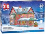 EUROGRAPHICS Puzzle 3D, Eurographics, Casa de Craciun, 1100 piese (N00005817_001) Puzzle