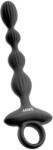 Anos - 2 motoros anál vibrátor mozgó golyókkal (fekete) (54051650000)