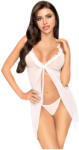 Penthouse After Sunset - átlátszó babydoll és tanga (fehér) (4061504004440) - bujaalmok