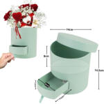  Papírdoboz henger fiókos menta