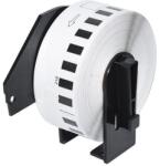 Makki съвместими етикети Brother DK-22210 - Roll White Continuous Length Paper Tape 29mm x 30.48m, Black on White - MK-DK-22210 (MK-DK-22210) - zettabytex