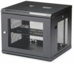 StarTech - 4 oszlopos, 9U magas fali hálózati szekrény 1U magas polccal, 19" - RK920WALM (RK920WALM)