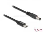 Delock Laptop töltőkábel USB Type-C apa - 5, 5 x 2, 1 mm apa (DL87977) (DL87977)