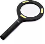 Bravo fényes nagyító LED lámpával, fekete (B-4977) (B-4977)