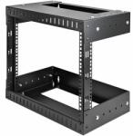 StarTech - 2 oszlopos, 8U magas, nagy teherbírású, falra szerelhető hálózati rack, 19" - RK812WALLOA (RK812WALLOA)