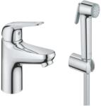 GROHE Euroeco - Mosdócsaptelep bidé zuhannyal, króm 24264001 (24264001)