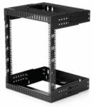 StarTech - 2 oszlopos, 12U magas, nagy teherbírású, falra szerelhető hálózati rack, 19" - RK12WALLOA (RK12WALLOA)