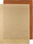 Meyco Baby Чаршаф за бебешка кошара Meyco Baby - 75 х 100 cm, 2 броя, Camel/Warm sand (443007) - ozone