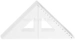  Vonalzó háromszög 45° 16cm, műanyag (CCP2008) (CCP2008)