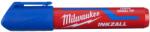 Milwaukee INKZALL L, Jelölő filc, vastag, 6, 2 mm-es hegy, KÉK, száraz, vizes, poros felületre is, 1 darabos, (4932471557)