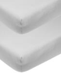 Meyco Baby Бебешки чаршафи с ластик Meyco Baby - 60 х 120 cm, 2 броя, светлосиви (564205) - ozone