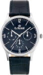 Gino Rossi Zegarek 10737A-6F1 (zg258e) blue/silver uniwersalny (20804) - vexio Ceas