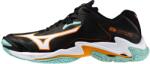 Mizuno Wave Lightning Z8 Black/Tangelo/Ice Green Férfiteremcipő EUR 41
